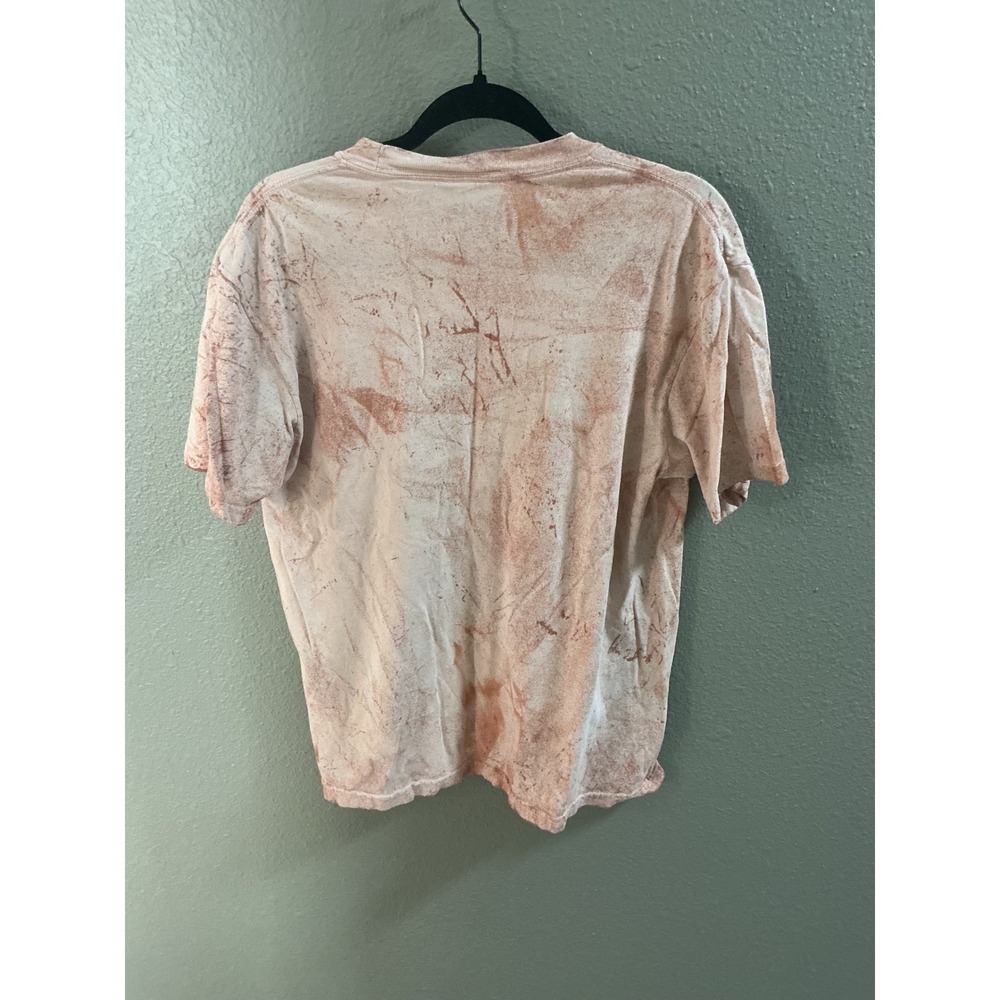 Goose Band Graphic T-Shirt Mens Large Orange Bleach Wash Excellent Jam Band Tee